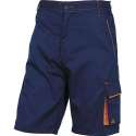 Deltaplus short bermuda werkbroek polyester/katoen - Blauw - L