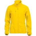 Clique Basic Softshell Jas Dames Lemon maat L