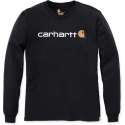 Carhartt 104107 Core Logo Longsleeve T-Shirt - Relaxed Fit - Black - S