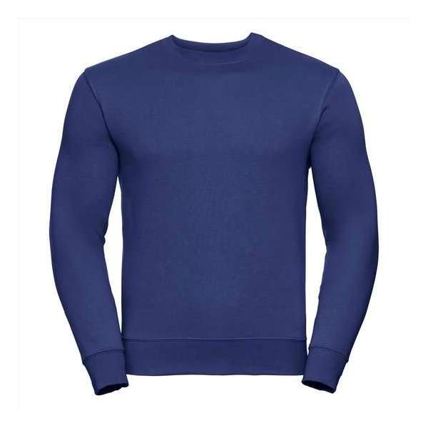 Russell Heren Sweatshirt Blauw Ronde Hals Regular Fit