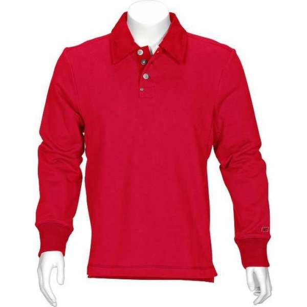 T'RIFFIC® SOLID Polosweater Brushed inside 80/20% katoen/polyester Rood size 2XL