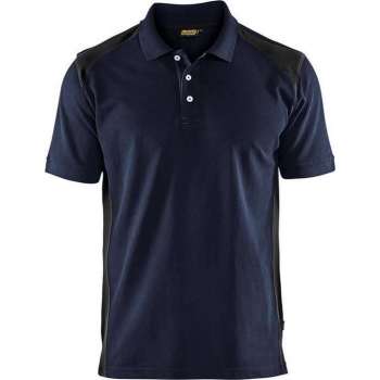 Blåkläder 3324-1050 Poloshirt Piqué Donker marineblauw/Zwart - Maat M