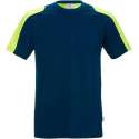 Fristads t-shirt 111261 stretch marine/fluorgeel