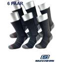 Skechers Wersokken - All-Day Comfort - Mesch Ventilation - Extended Cushion Zool - Arch Support - Multipack 6 Paar - 41/46