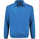 Indushirt polosweater biologisch katoen korenblauw M