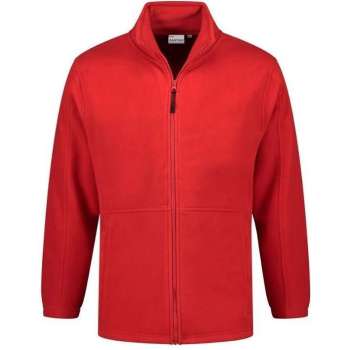 Santino Bormio Fleecejack lange mouwen +Rits - Rood - M