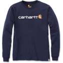 Carhartt Core Logo T-Shirt L/S 104107-Zwart-XXL