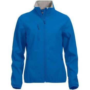 Clique Basic Softshell Jas Dames Kobalt maat XL