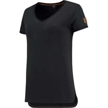 Tricorp 104006 T-Shirt Premium V Hals Dames Zwart maat M