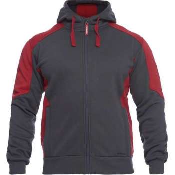 F. Engel 8820-233 Hoody Sweater Antraciet/Rood maat XL