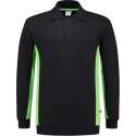 Tricorp 302003 Polosweater Bicolor Zwart/Lime maat S