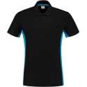 Tricorp 202002 Poloshirt Zwart Turquoise maat 7XL