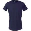 BAS(ic) Extra lang T-Shirt ronde hals - 96% Eco katoen - Wit - Zwart