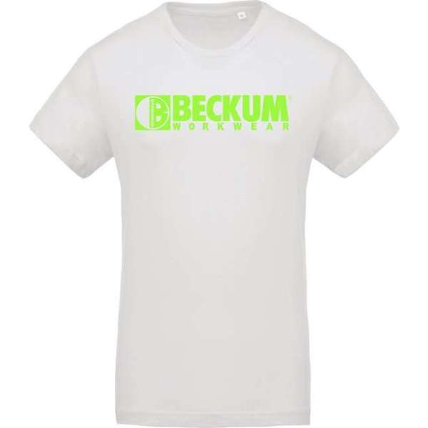 Beckum Workwear EBTS04 T-shirt met logo Wit L