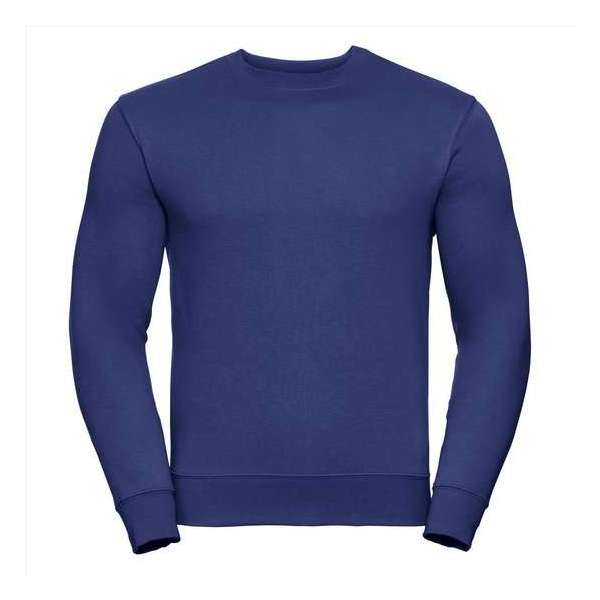 Russell Heren Sweatshirt Blauw Ronde Hals Regular Fit - L