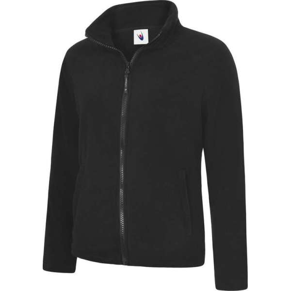 Uneek UC608 Fleecejack Classic Full Zip Dames Zwart M