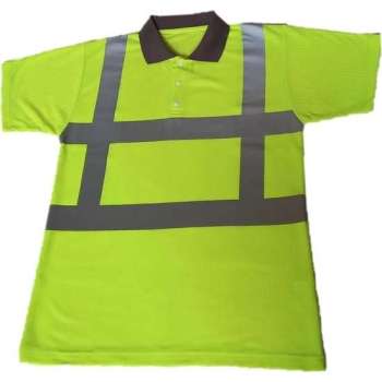 Polo RWS fluor geel korte mouw maat L