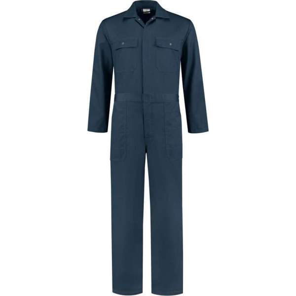 EM Workwear kinderoverall pol/kat Navy met verdekte ritssluiting maat 116