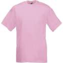 Fruit of the Loom T-shirt Valueweight, Rose, Maat XL ( 5 stuks onbedrukt)