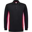 Tricorp 302003 Polosweater Bicolor Zwart/Rood maat M