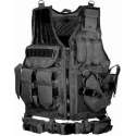 WiseGoods Tactical Vest - Airsoft Kleding Accessoires - Paintball - Beschermvest - Outdoor - Leger - Zwart