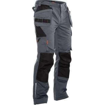 Jobman Practical 2322 Werkbroek Holsterpockets - Mannen - Donkergrijs/Zwart - 42