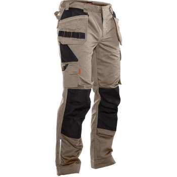 Jobman Practical 2322 Werkbroek Holsterpockets - Mannen - Khaki/Zwart - 54