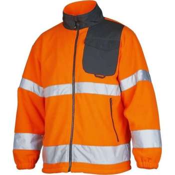 fleece jas fluo oranje