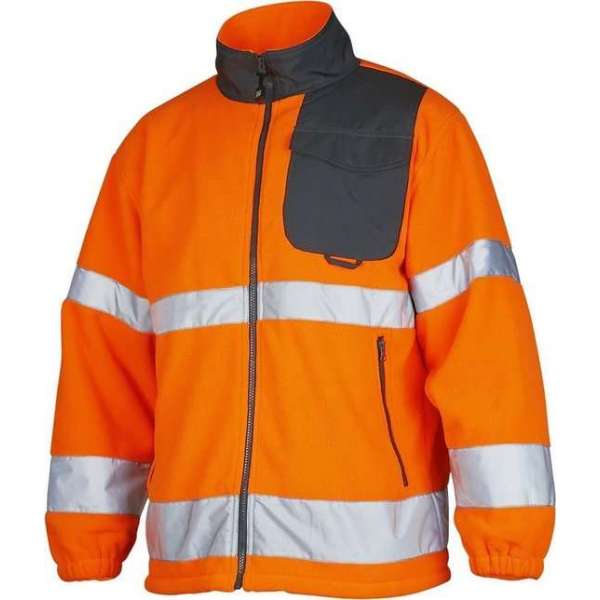 fleece jas fluo oranje