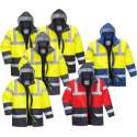 Portwest hi-vis contrast werkkleding verkeersjas jas Geel S466 MAAT  L