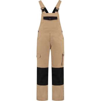 EM Workwear Tuinbroek katoen/polyester kaki-zwart maat 52