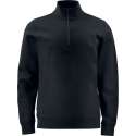 Projob Sweater met halve ritssluiting 642128 Zwart - Maat L