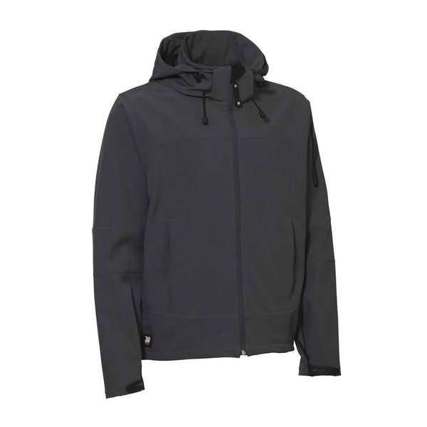 JMP Wear 3VP-M060008 Andorra Grijs Softshell Jas Uniseks