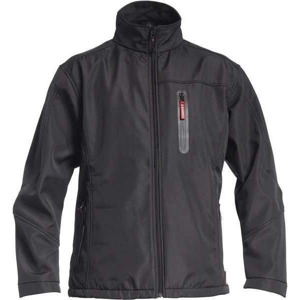 F. Engel 1225-229 Softshell Jack Zwart maat XL