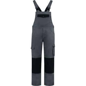 EM Workwear Tuinbroek katoen/polyester grijs-zwart maat 52