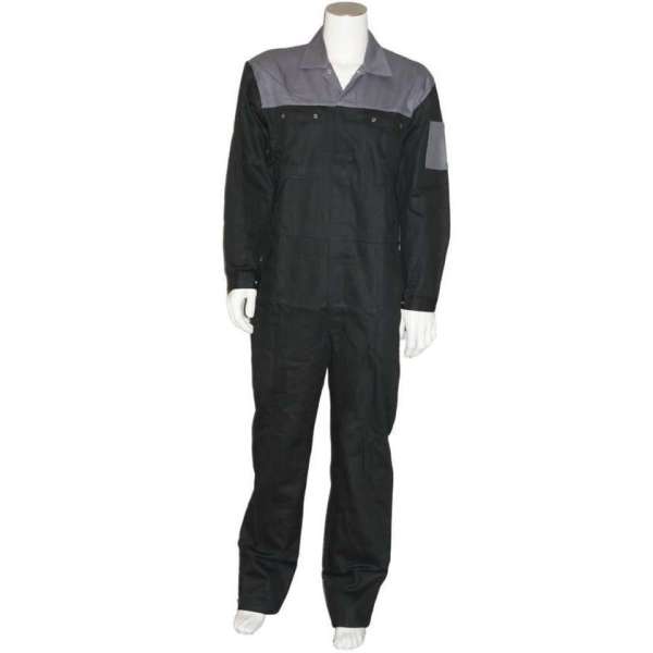 Yoworkwear Overall 100% katoen 2-kleurig zwart-grijs maat 57