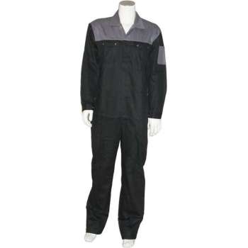 Yoworkwear Overall 100% katoen 2-kleurig zwart-grijs maat 55