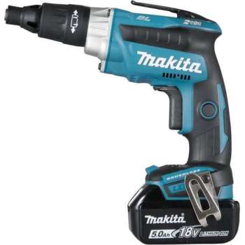 Makita DFS251RTJ 18V Li-Ion accu schroevendraaier set in Mbox (2x 5,0Ah accu)