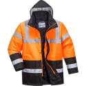 Portwest S467 - Hi-Vis Tweekleuren Parka Oranje/zwart maat:M