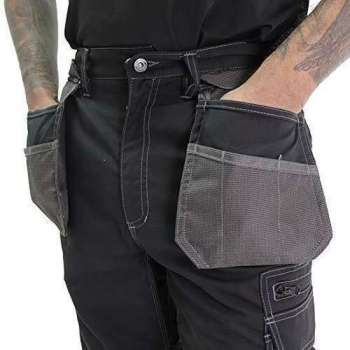 Lee Cooper - Cargo-broek met Holsterzakken - Zwart - 30 Short