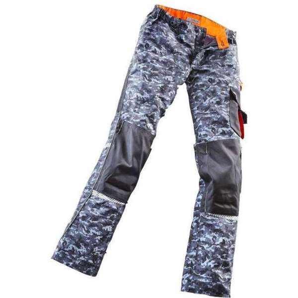 TERRAX WORKWEAR Taillebandbroek met pixelopdruk, maat 52