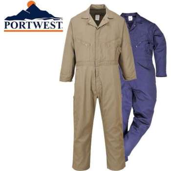 Portwest C812 %100 Katoenen Overalls Dubai mono-coton, Navy Maat S, Armada