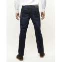 Palm S05 - Modern fit, sand blasted dark blue stretch denim, L32-W38