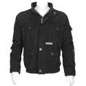 T'RIFFIC STORM  Jack Canvas coat 100% katoen Zwart - Maat 6XL