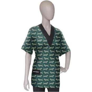 Artero Cordoba Trimshirt Groen Met Hondenprint-2xl