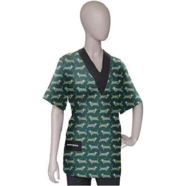 Artero Cordoba Trimshirt Groen Met Hondenprint-2xl