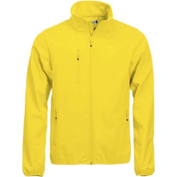 Clique Basic Softshell Jas Heren Lemon maat S