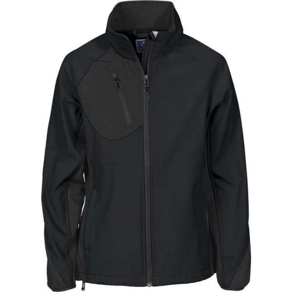 Projob 2423 Dames Softshell jas Zwart maat XL