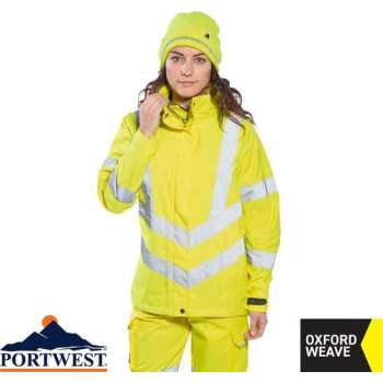 PORTWEST LW70 DAMES HI-VIS ADEMEND JACK GEEL MAAT XS