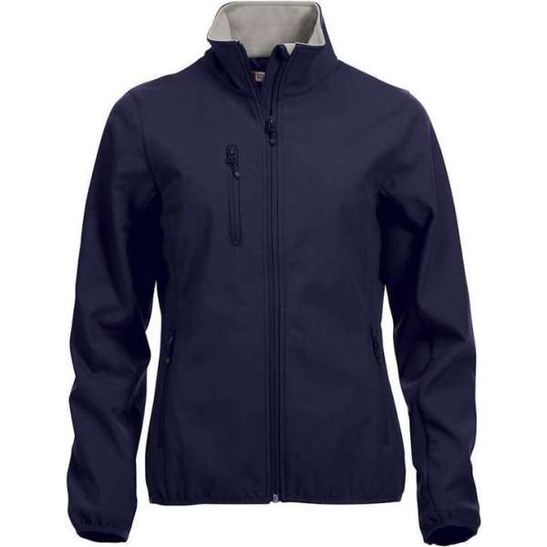 Clique Basic Softshell Jas Dames Donker Navy maat L